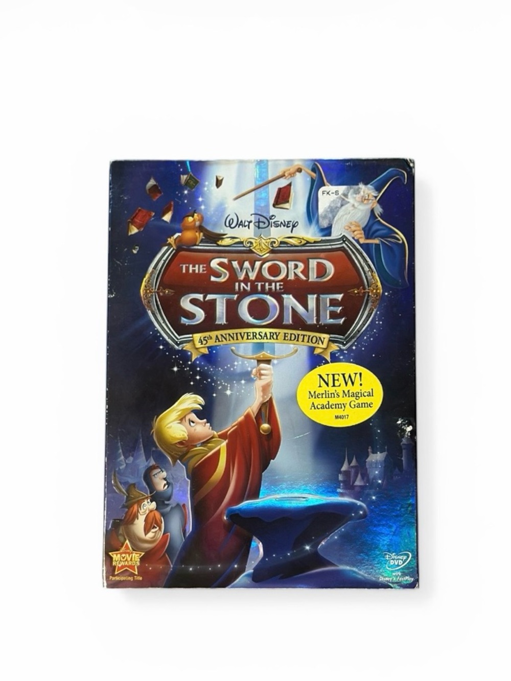 Disney The Sword in the Stone DVD - Blue, Red, Yellow